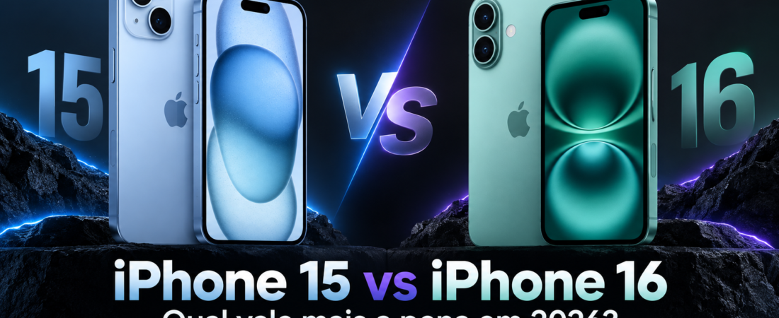 iPhone 15 vs iPhone 16 em 2026: qual vale mais a pena comprar?